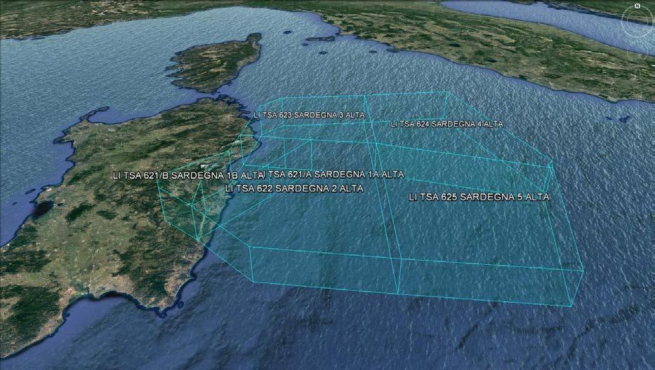 AIRSPACE MANAGEMENT APPLICATION CASE STUDY 1: SARDINIA AREA From FL 245 to UNL: - «TRA» and «TSA» areas - AMC Manageable