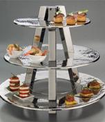 00 Silver 3 Tier Server for Cupcakes/Appetizers 25.