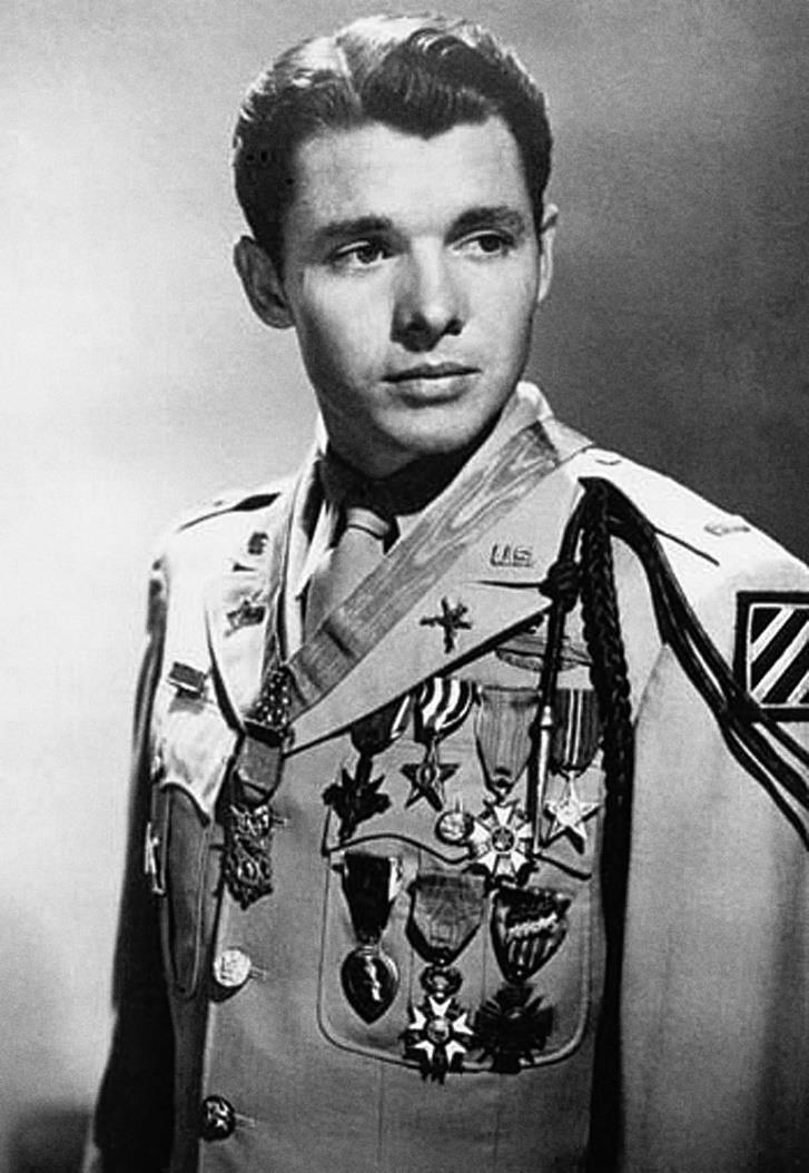Audie Murphy 20 June 1925-28 May 1971 Born in Kingston (Texas) Died at the Brush Mountain - plane crash Buried at the Arlington National Cemetery During the Second World War it was: First Lieutenant