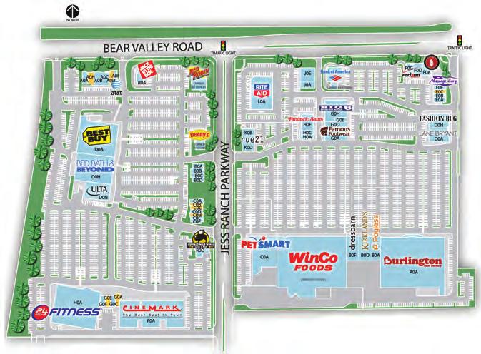 Apple Valley Jess Ranch Marketplace Weingarten Realty center at Bear Valley and Apple Valley Roads Includes Best Buy, Target, Cinemark, Burlington, Red