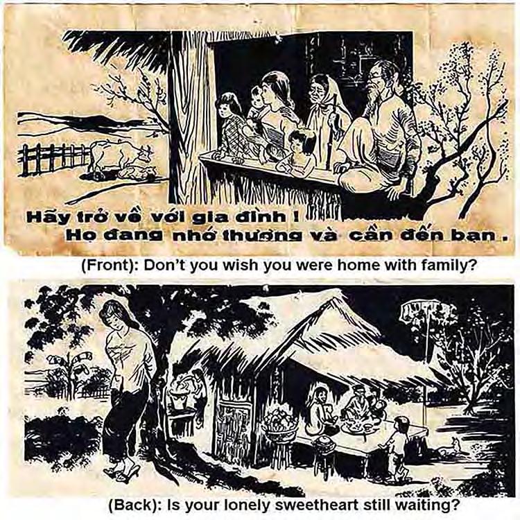 3.22_17 - Operational Test Phase: Chieu Hoi flyer, encourages Viet Cong surrender. See translations below front and back images.