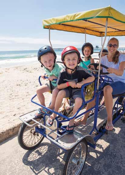 Rentals on the Beach LOCATED AT WATERFRONT ADVENTURES Whether your plans call for a leisurely bike ride along Pacific Coast Highway or enjoying the mesmerizing surf and sand, we have everything you