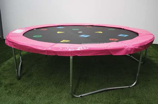 Your trampoline will now look similar to the picture with attached