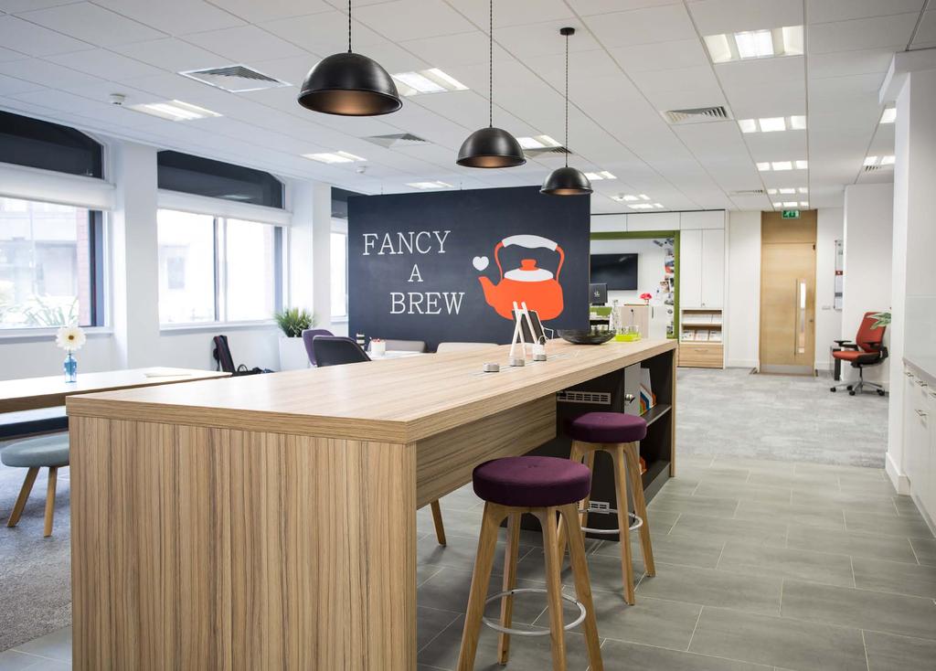 During our refurbishment programme all suites were finished to a high-specification offering you a quality starting point for your office fit-out.