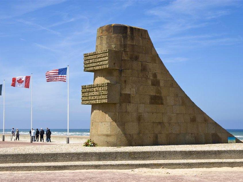 Omaha and Juno, two of five beaches of the Allied invasion of German-occupied France in the Normandy landings.