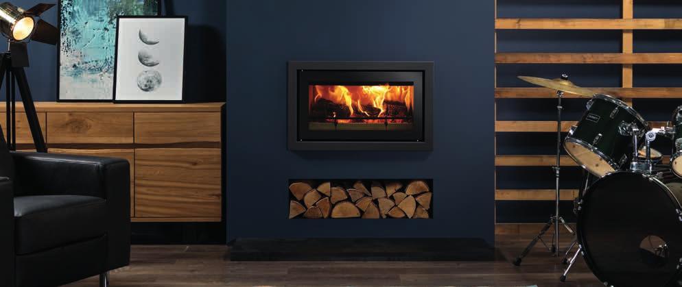 STUDIO PROFIL HIGH EFFICIENCY UP TO 80% STUDIO CASSETTE FIRES Studio 1 Profil in Metallic Black. The Studio Profil features timeless styling that fits in perfectly with virtually all interiors.