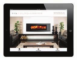 STUDIO VISUALISER ipad APP The Stovax Studio Visualiser gives you a visual concept of having a real woodburning fire in your room.