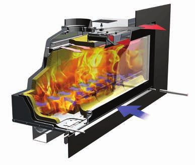 STUDIO HIGH EFFICIENCY FIRES HIGH EFFICIENCY UP TO 80% Stovax Studio fires feature the very latest cleanburn combustion systems, allowing them to burn logs with outstanding efficiency, resulting in