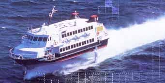 Advantages of Passenger Transport by Water Economic interaction between Kyushu region and East Asia - The number of passengers served annually by an international high-speed vessel that connects
