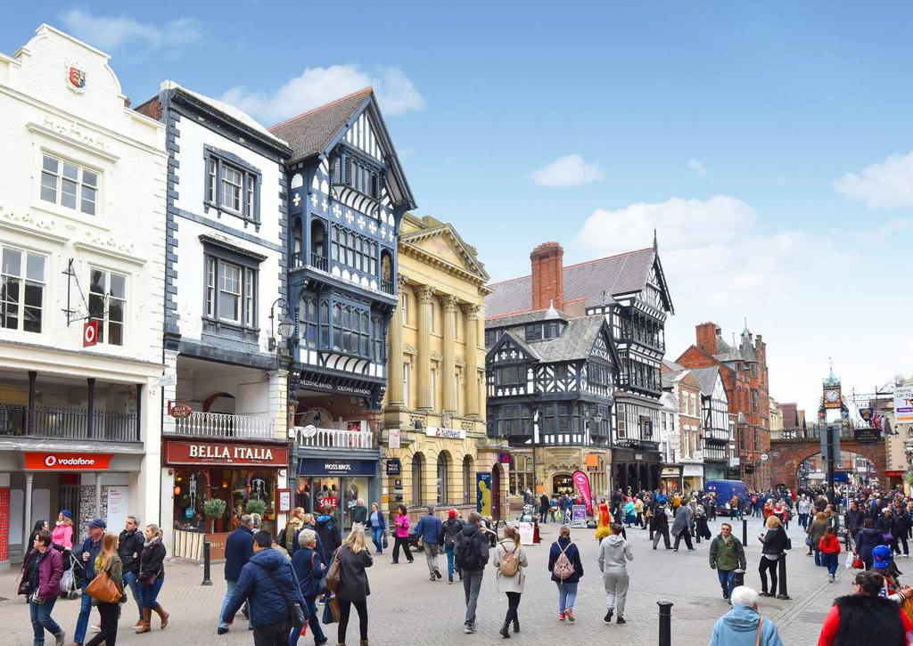 INVESTMENT SUMMARY Chester is an affluent and historic Cathedral City with over 8 million visitors a year. Situated on the 100% prime pedestrianised thoroughfare of Eastgate Street.