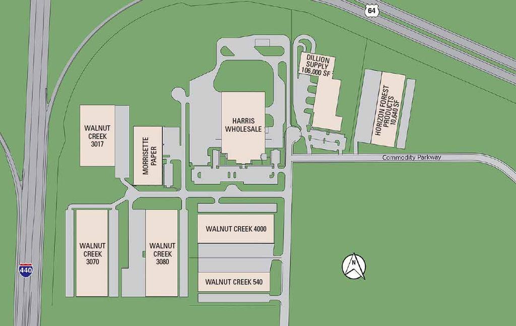MASTER SITE PLAN Walnut Creek II is located within Walnut Creek Business Park, the premier, master-planned industrial park in eastern Wake County.