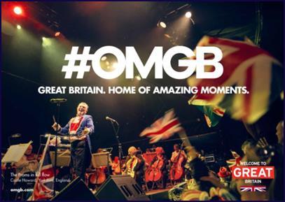 Focus of 2017/18 campaigns Invite the world to come to Britain now Enhanced focus on the audience, in