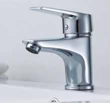 FAUCET B0005-F Basin faucet, brass body, zinc handle, chrome finish.