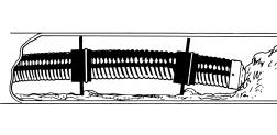 SeeSnake FlatPack (de rollo angosto) y FlatPack en colores Coloque el rollo más o menos a un metro (2 a 3 pies) del acceso a la tubería.