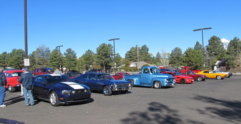 To provide awareness of the event, Flagstaff Surgical Associates manager and car club member Susan Davis invited the Route 66 Car Club to display their