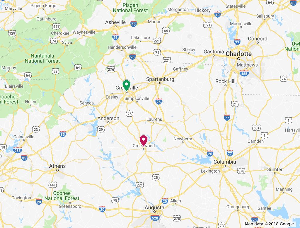 Directions If traveling from Greenville, take I-385 S to SC-14 in Laurens County. Take Exit 19 and continue on SC-14 E to US Hwy 221 S. Turn right onto US-221 S.