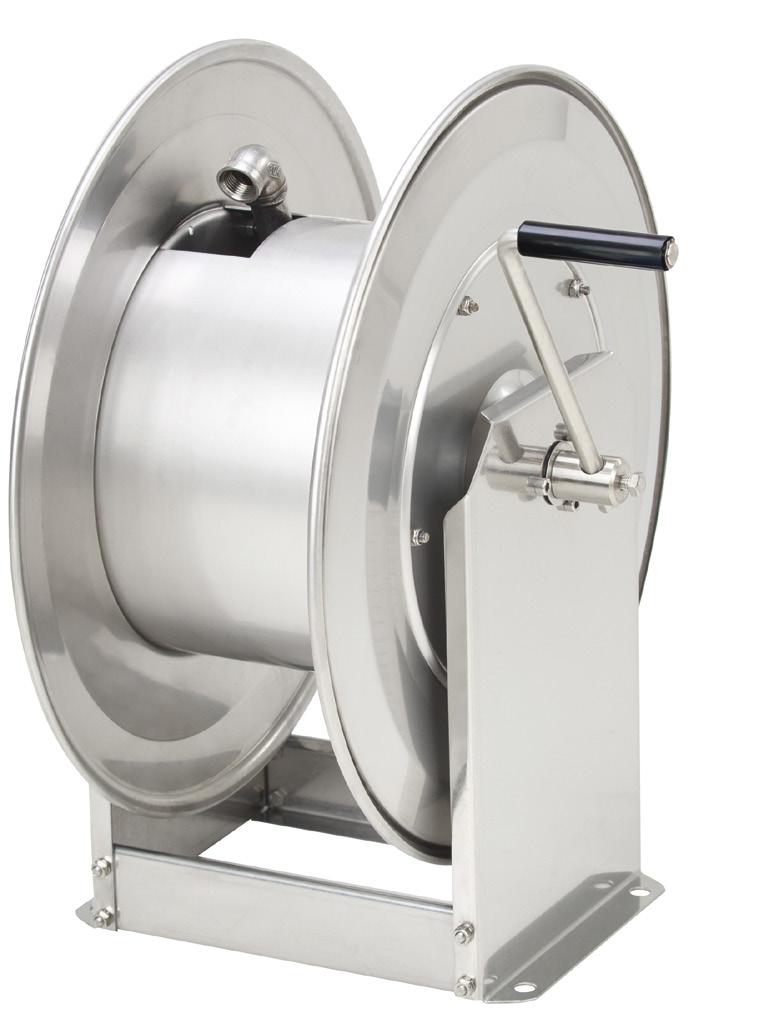 Manual hose reel type STKi2 The manual hose reel type STKi2 with closed hub is suitable for all industrial and vehicle applications.