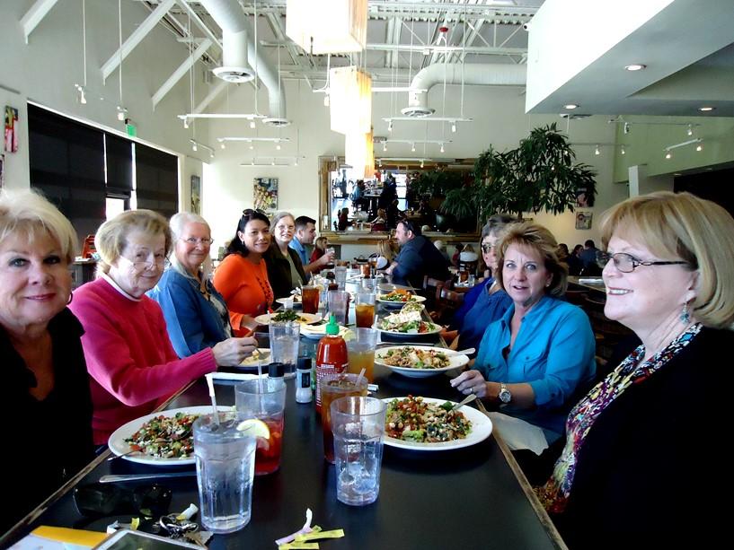 PAGE 3 NOVEMBER LADIES LUNCHEON By Kathy McKee The November Ladies Luncheon was held at the Pita Jungle, right by the Whole Foods store on Butler on November 15, 2016.