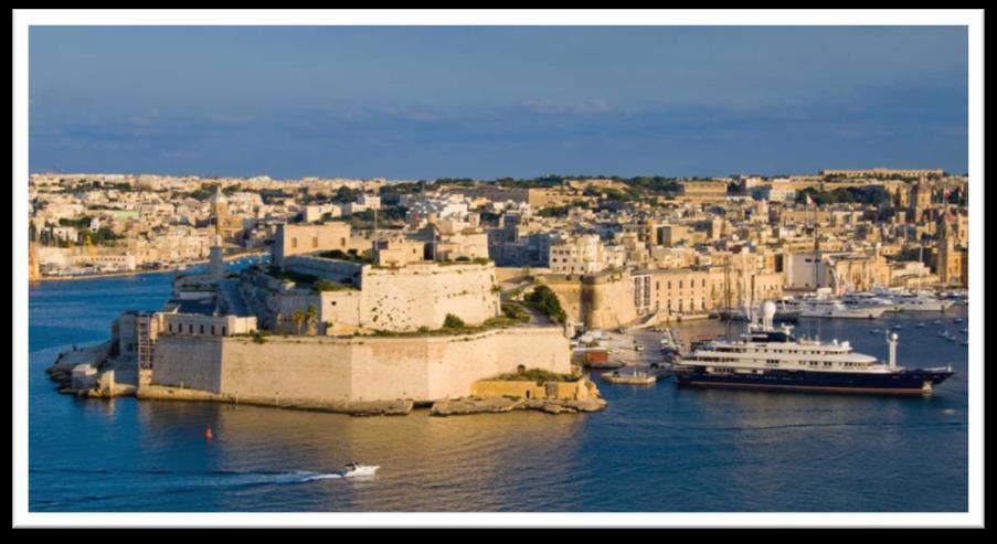 Thursday 27th September 2018 (Afternoon/evening) Visit to The three cities: Vittoriosa, Senglea and Cospicua by ferry boat The Three Cities is a collective description of the three fortified cities