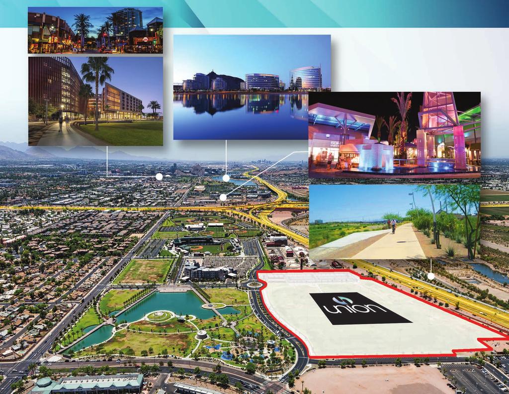 5 DOWNTOWN TEMPE shops, dining, festivals, entertainment ARIZONA STATE UNIVERSITY The nation s sixth largest public university by enrollment TEMPE TOWN LAKE 225-acre urban lake with fishing, light