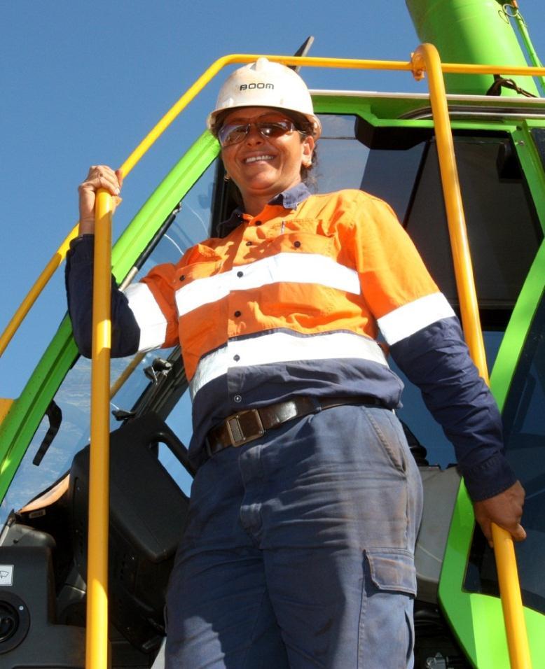 Our People Diversity in action at Boom Logistics Diane Deegan, the first indigenous female open ticket crane operator in our business and understood to be the first