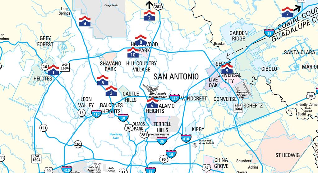 San Antonio Area Locations 1. Bandera Rd. Satellite Office 12274 Bandera Road Helotes, Texas 78023 Office: 210-372-0800 By appointment only 5.