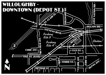 % 2 ERIE ST Willoughby DEPOT ST. Willoughby! Route 7: Lake East orridor!
