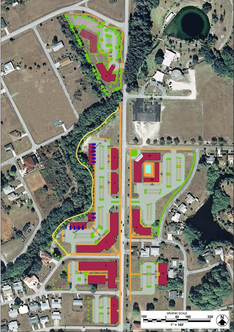 Warm Mineral Springs Parcel Group (D) ± 2.7 Acres Hotel site or other commercial use Zoned: CN - Commercial Neighborhood Parking Parcel Group (A) ± 4.
