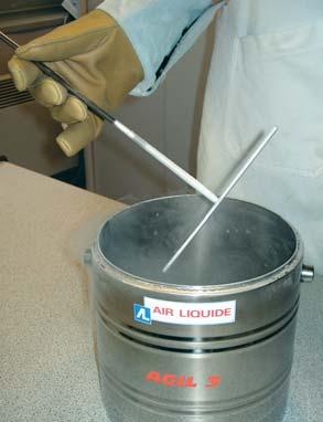 biological samples in liquid nitrogen in the laboratory 4 For cooling down a manual seeding bar