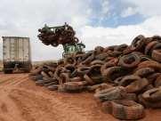 Valerie Mosley/The Coloradoan al of an estimated 100,000 tires from  