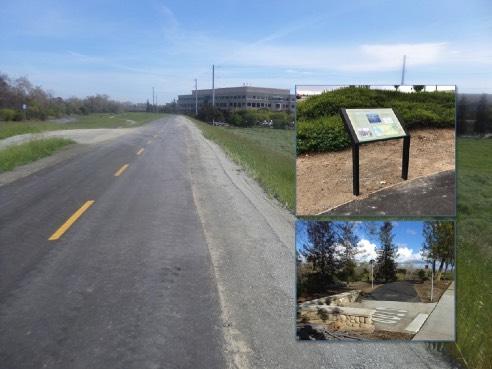 Coyote Creek Trail (Highway 237 Bikeway to Tasman Drive): Construction of 1.1 mile of paved trail improvements was substantially completed in the Spring and public access permitted.