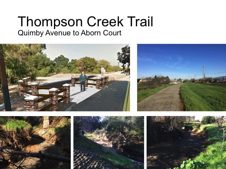 San Tomas Aquino Trail (Study, City of Campbell): San Jose transferred $100,000 to Campbell to support the study of a future trail alignment that will pass through San Jose and Campbell.