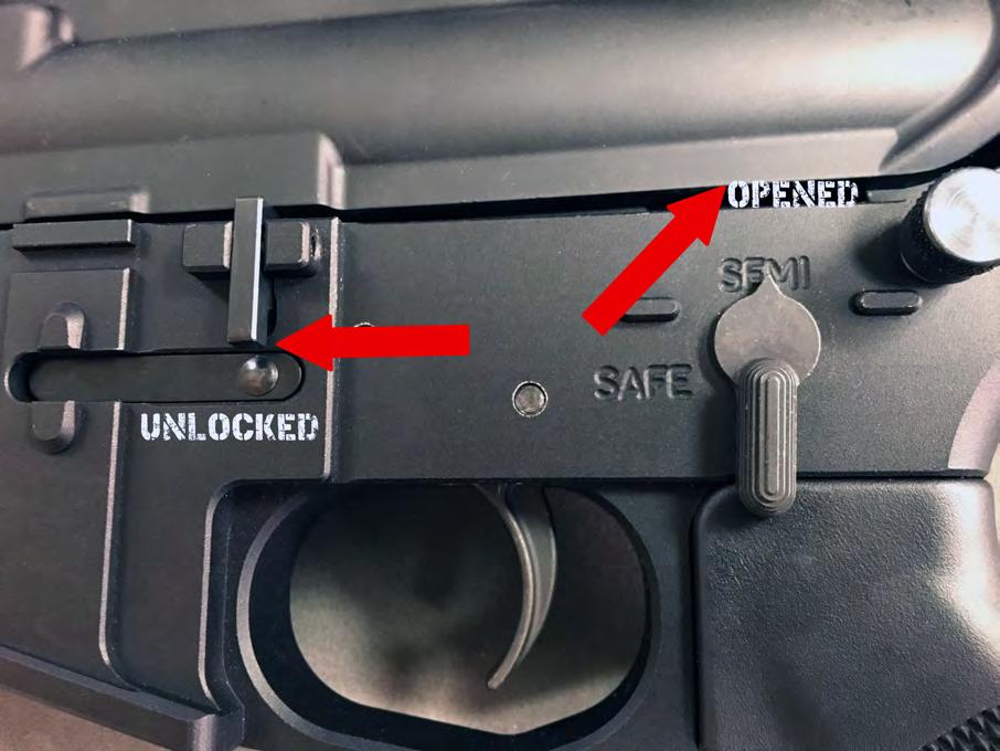 Freedom Mag Lock is engaged and it prevents the magazine catch