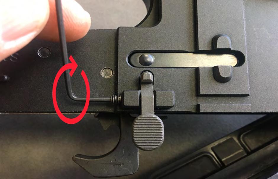 pin if your lower has a threaded bolt catch hole.