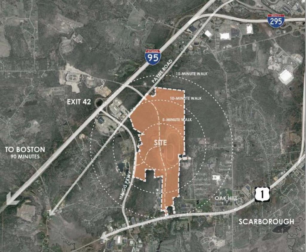 2 0 1 8 500 acres/300 Developable Single Ownership Potential for Community Center Walk to Oak Hill & Schools Direct Access to I-95