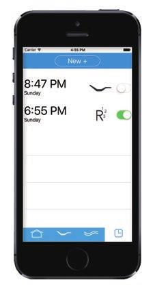 Guide d utilisateurs d appli Alarme Créez un réglage d alarme qui vous réveille en vous élevant ou massant. Appuyez sur «New +» pour créer un nouveau réglage d alarme.