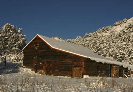 The 34 x 41 barn is constructed of suare-milled timbers and is still in use.