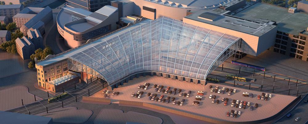 TRANSFORMING MANCHESTER VICTORIA The 44m transformation of Manchester Victoria station has started with the new station roof part of a scheme to bring the station up to 21st century standards and