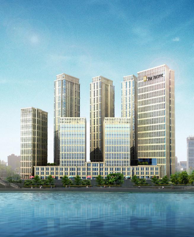 The Esplanade, Tianjin Mixed development, along HaiHe River, comprising four blocks of 522 apartments, a 330-room hotel, 17,075 sqm office and 6,164 sqm