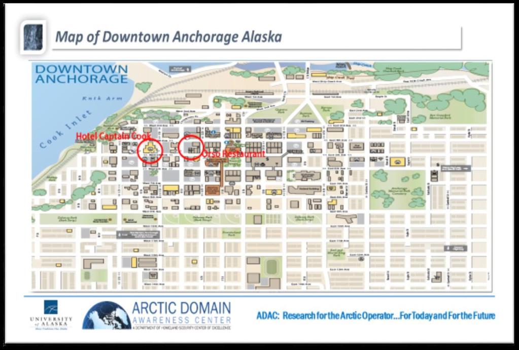 Local Map of Downtown Anchorage, Alaska ADAC: Research