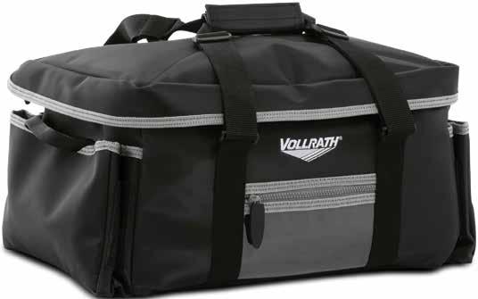 Adjustable heavy-duty carry straps Large bags feature strong reinforced plastic side handles for easy lifting Catering bags with removable liner feature bulk pockets on sides that are great for
