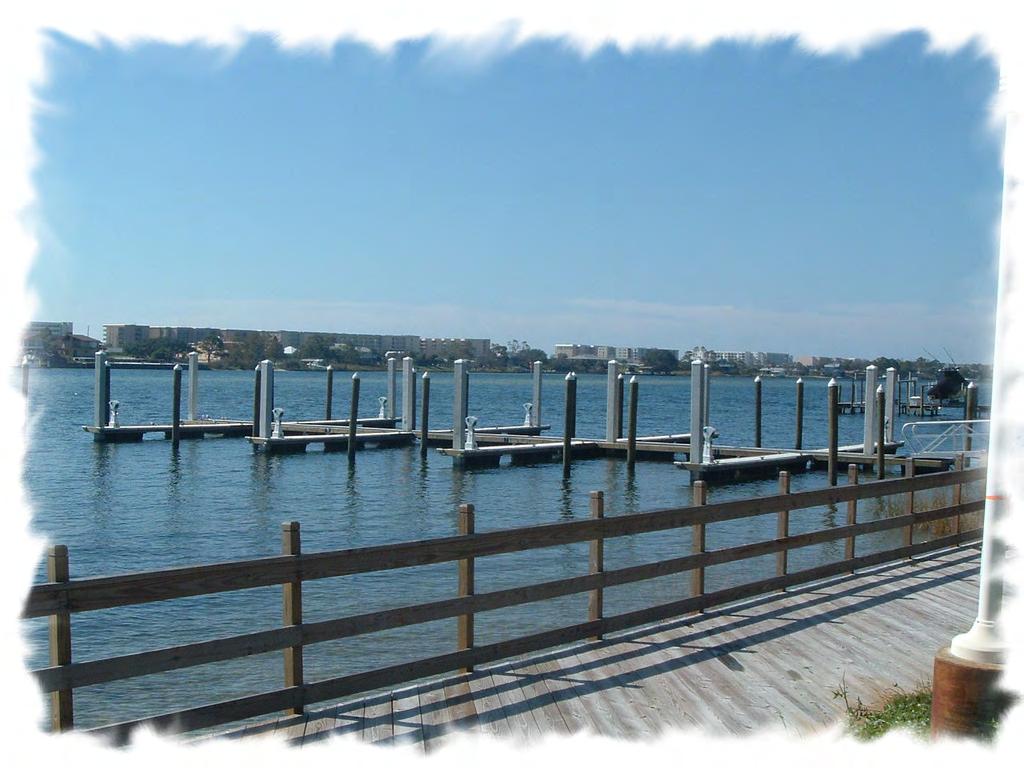 Floating Docks These floating docks are state-of-the-art construction complete with the following features: 4 ft. wide aluminum ramp leading to the docks from the shore 3 ft. 5 inch x 30 ft.