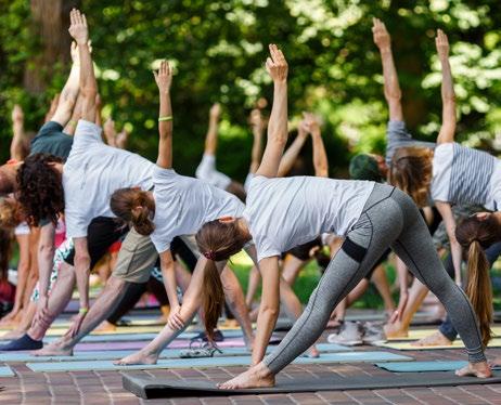 Yoga in the park,