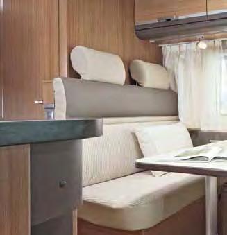 Dinette with attachable table, seats with seat belts which can be