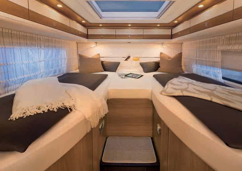 GLOBETROTTER XL GLOBETROTTER XXL XL I 7850-2 EB The single beds are equipped