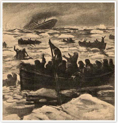 At 4.10 am just at daylight, the first lifeboat was picked up by Carpathia. The remaining lifeboats were scattered over an area of four to five miles and it was 8.