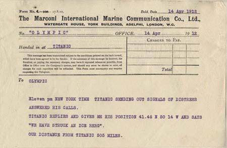 Titanic s Marconigram operators, Harold Bride and Jack Phillips, sent out a flurry of messages between 12.15 and 2.17 am, when Titanic's signals abruptly ended.