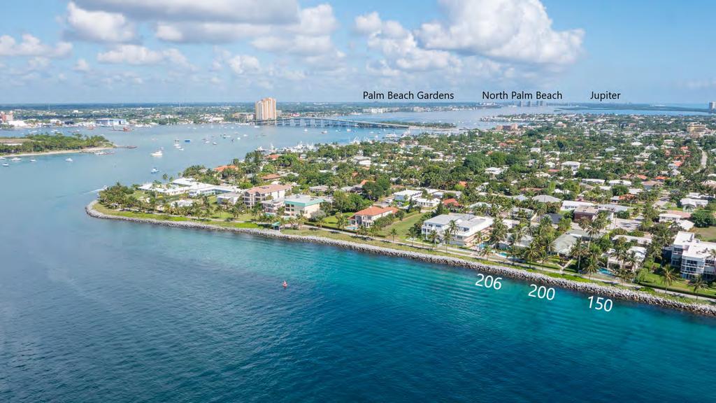 Aerial View 7-UNIT SINGER ISLAND MULTI-FAMILY 150 INLET WAY PALM