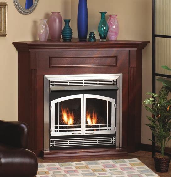 Decorative Fronts Breckenridge Deluxe 32 Firebox trimmed in Stainless