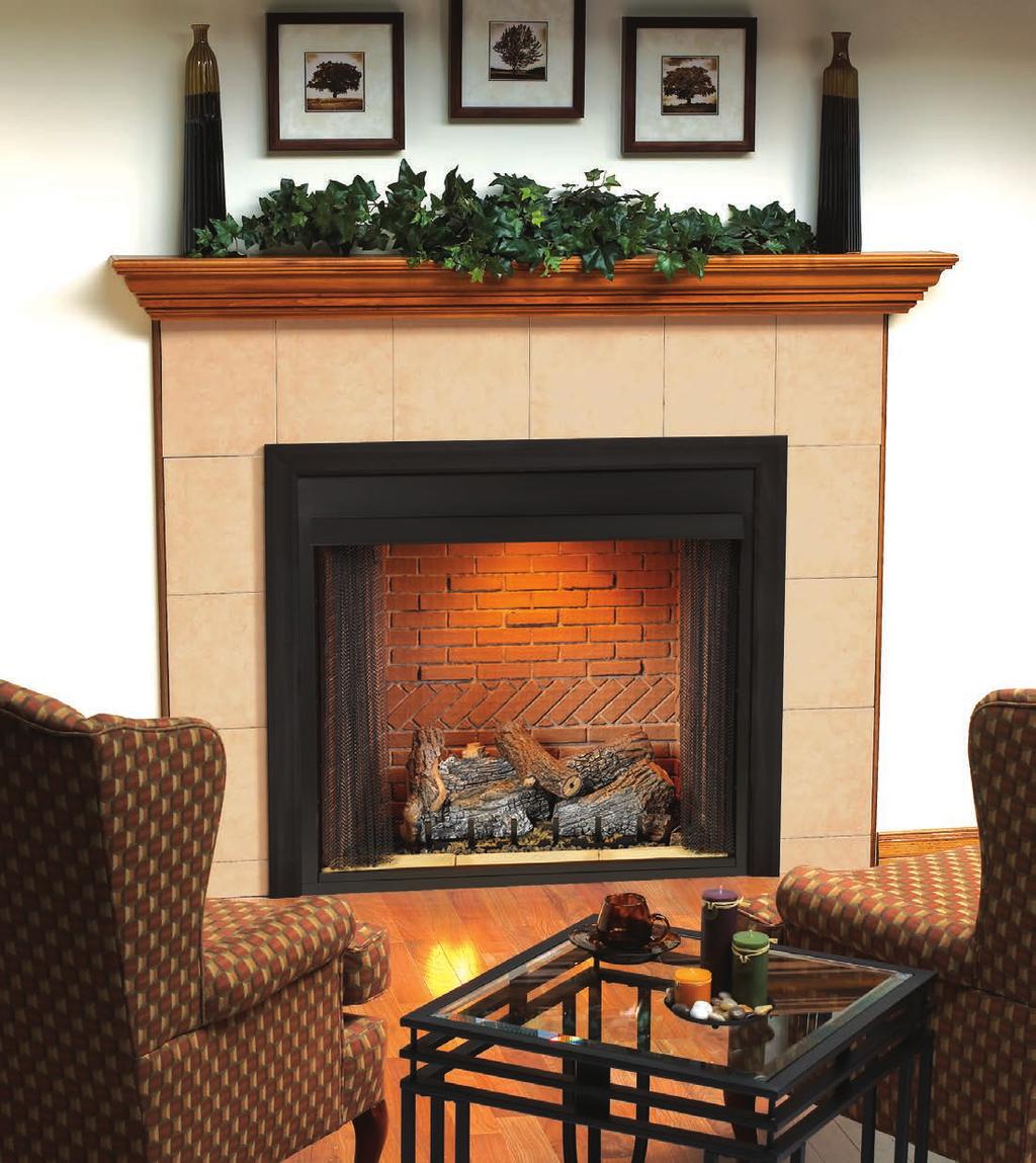 Firebox Specifications Breckenridge Select Fireboxes feature a tall, deep hearth and low sill to create an exceptionally attractive stage for your Vent-Free burner and log sets.
